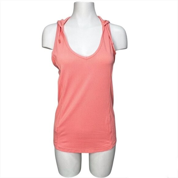 LORNA Jane Orange Sleeveless Racer Back hoody Size M - Picture 2 of 8